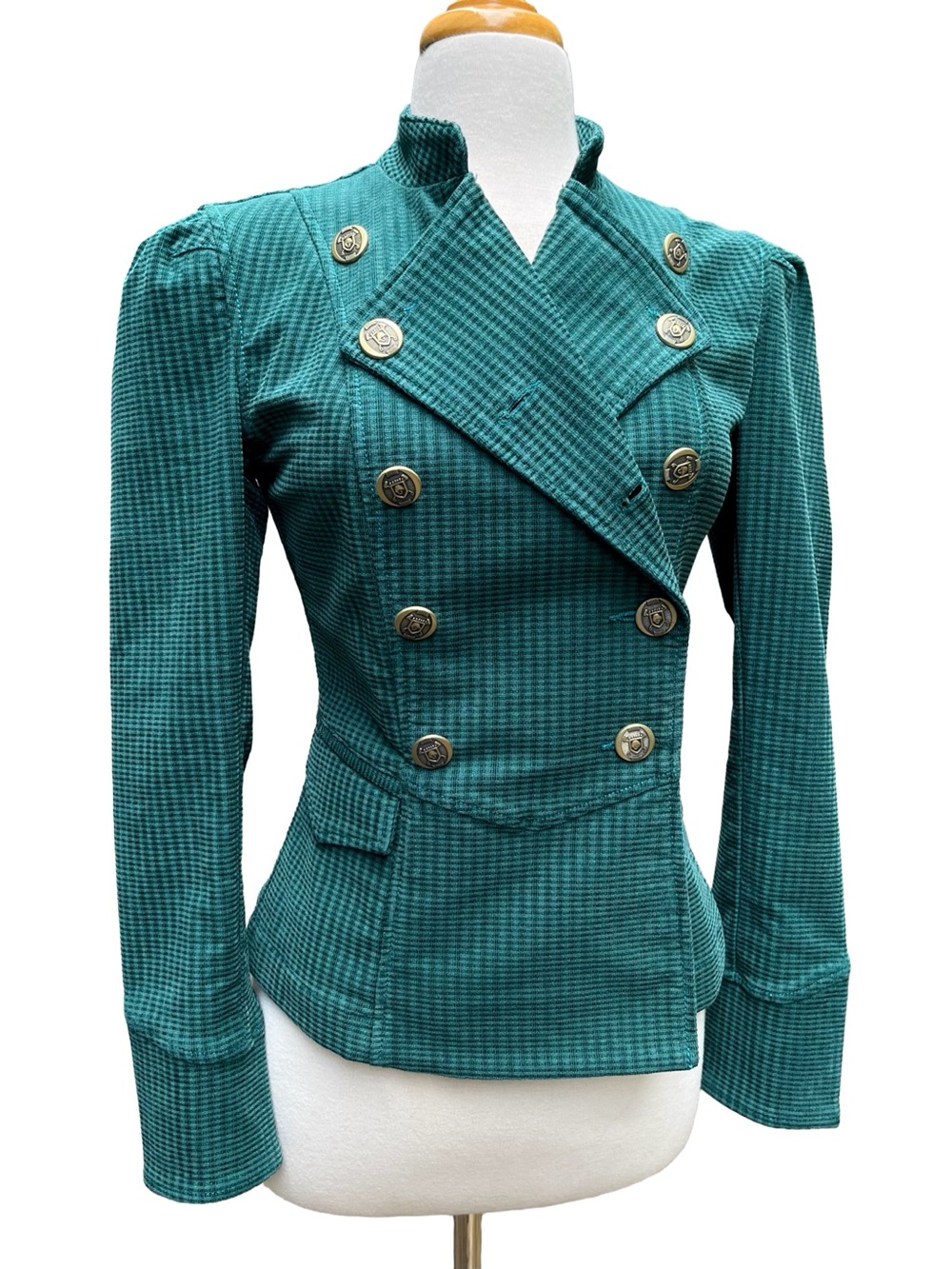 Cabi Military Corduroy Double Breasted Blazer XS